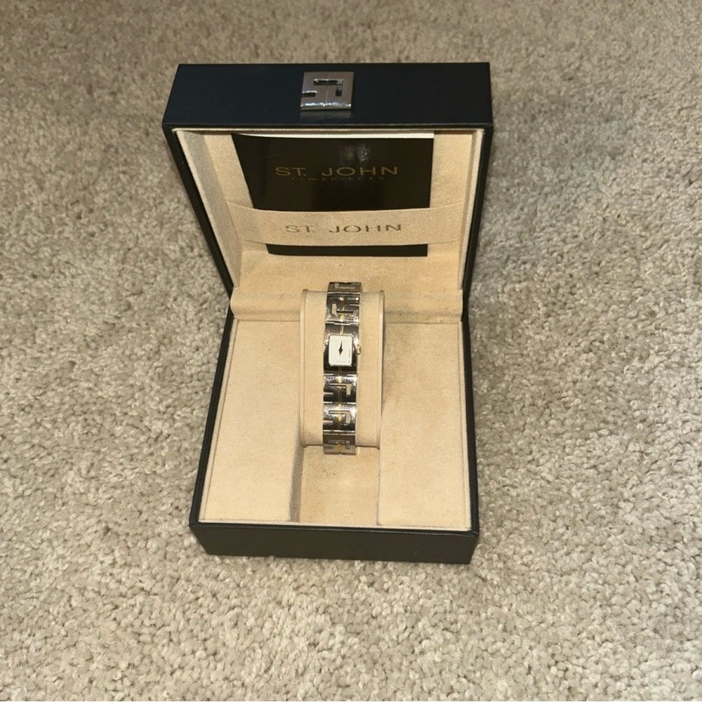 St. John Silver Watch Bracelet